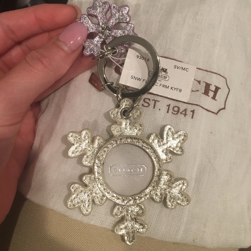 NWT coach key chain and photo holder!